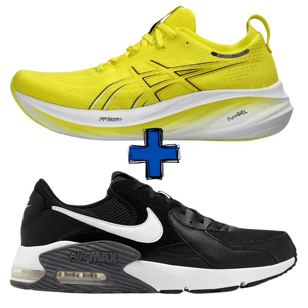 COMBO CON ZAPATILLAS   Max Excee +  Gel-Nimbus 26